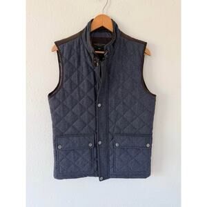 Men’s Pronto Uomo Wool Blend Herringbone Puffer Vest Size Medium